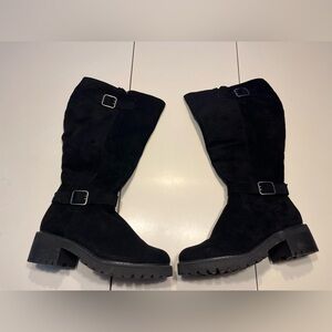 Lane Bryant tall black suede 10W boots